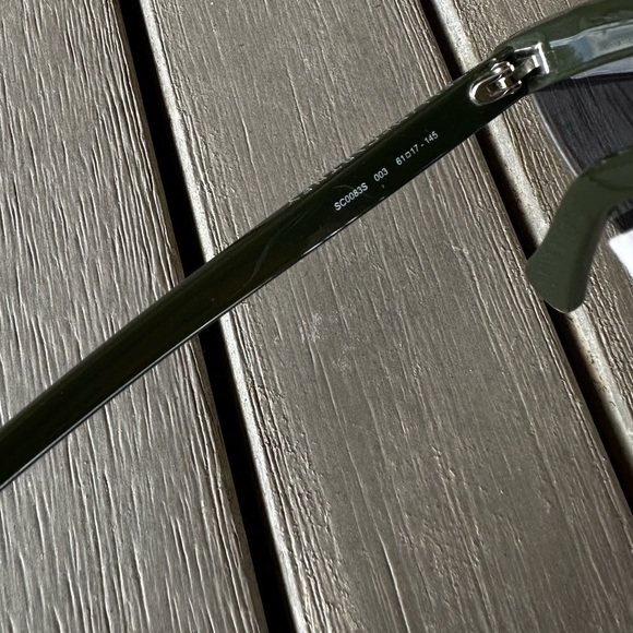 STELLA McCartney sunglasses Olive Green Mirrored Gray Lens antireflective Wicked - Picture 12 of 14